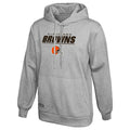 Outerstuff NFL Men's Cleveland Browns Stated Pullover Fleece Hoodie, Grey