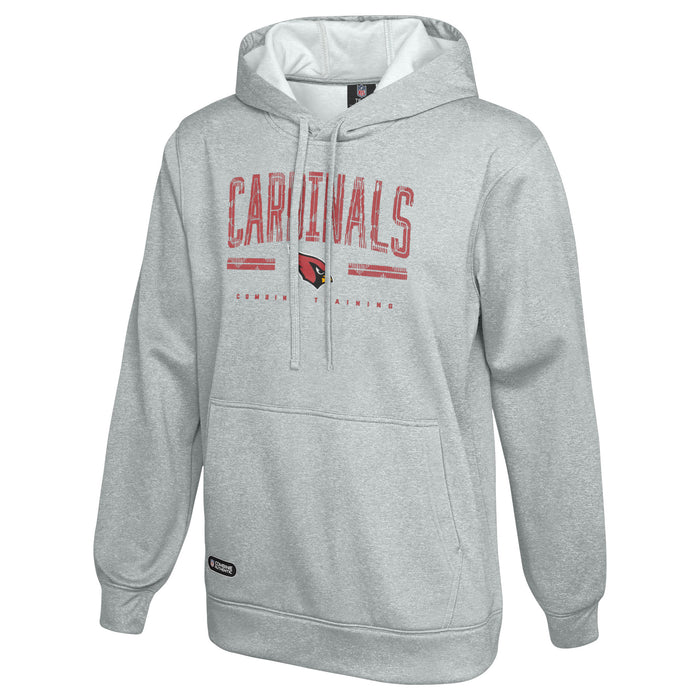 Outerstuff NFL Men's Coin Toss Pullover Performance Fleece Hoodie, Arizona Cardinals - Gray