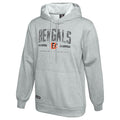 Outerstuff NFL Men's Coin Toss Pullover Performance Fleece Hoodie, Cincinnati Bengals - Gray