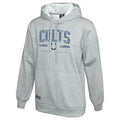 Outerstuff NFL Men's Coin Toss Pullover Performance Fleece Hoodie, Indianapolis Colts - Gray