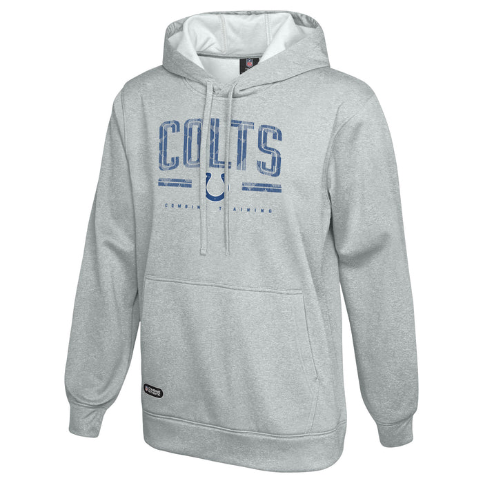 Outerstuff NFL Men's Coin Toss Pullover Performance Fleece Hoodie, Indianapolis Colts - Gray