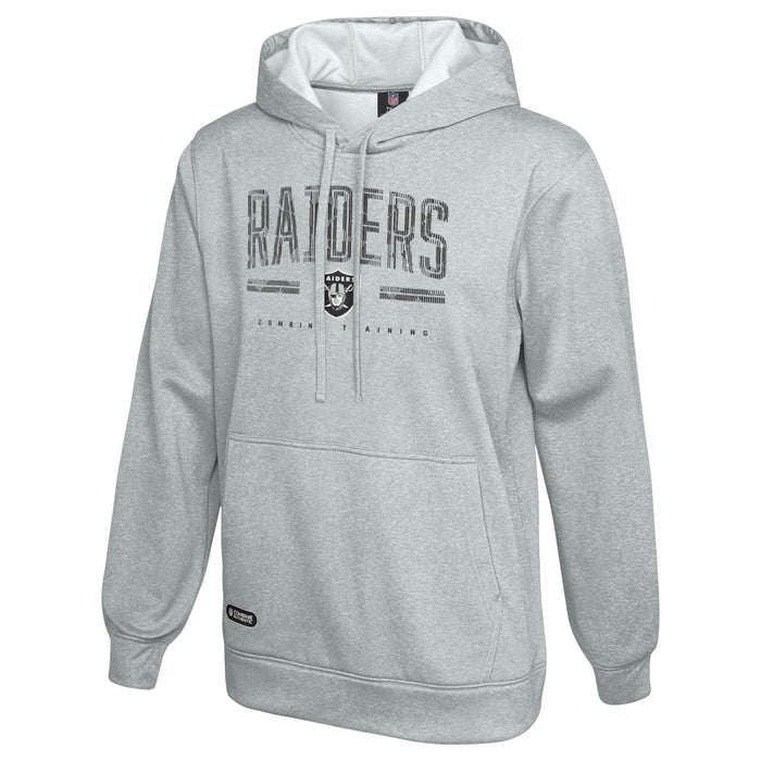 Outerstuff NFL Men's Coin Toss Pullover Performance Fleece Hoodie, Las Vegas Raiders - Gray