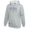 Outerstuff NFL Men's Coin Toss Pullover Performance Fleece Hoodie, Minnesota Vikings - Gray