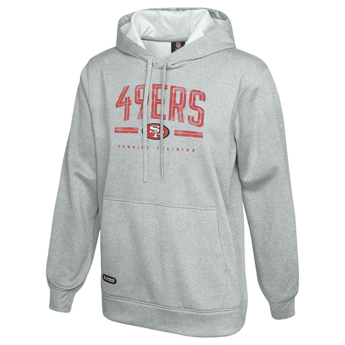 Outerstuff NFL Men's Coin Toss Pullover Performance Fleece Hoodie, San Francisco 49ers - Gray