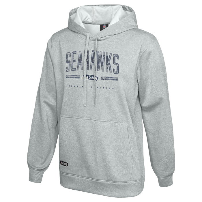 Outerstuff NFL Men's Coin Toss Pullover Performance Fleece Hoodie, Seattle Seahawks - Gray