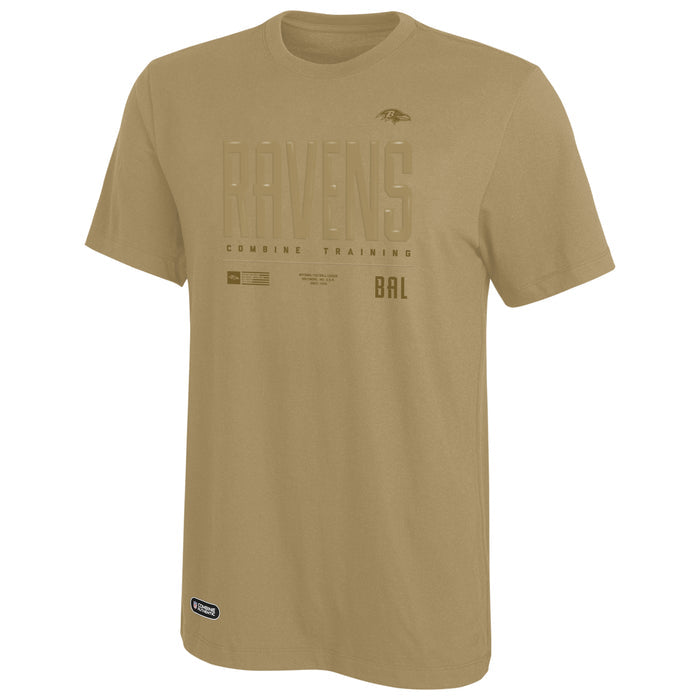 Outerstuff NFL Men's High Power Short Sleeve Cotton Tee, Officially Licensed Apparel, Baltimore Ravens, Multi