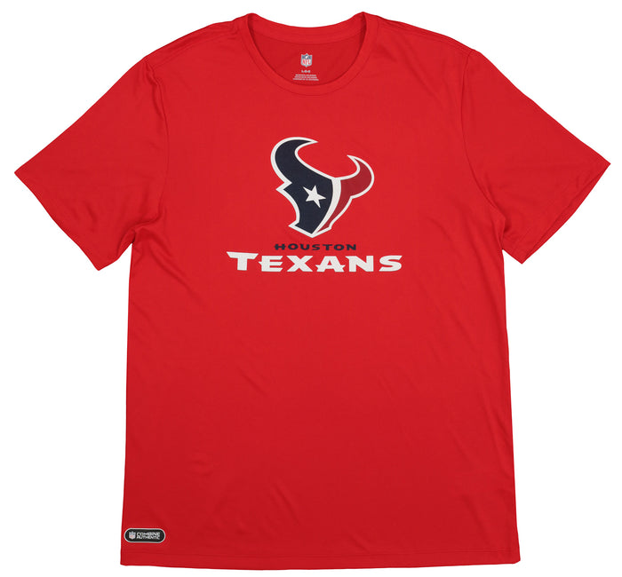 Outerstuff NFL Men's Houston Texans Performance Tee Shirt, Red