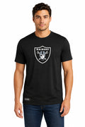 Outerstuff NFL Men's Las Vegas Raiders Stadium Retro Short Sleeve Poly Tee Black