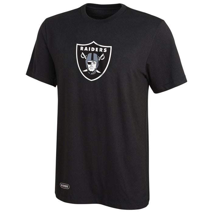 Outerstuff NFL Men's Las Vegas Raiders Stadium Retro Short Sleeve Poly Tee Black