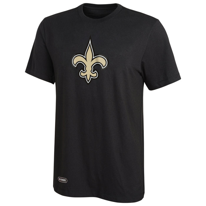 Outerstuff NFL Men's New Orleans Saints Stadium Retro Short Sleeve Poly Tee Black