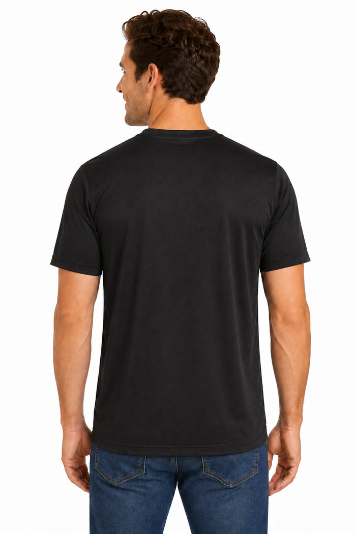 Outerstuff NFL Men's New Orleans Saints Stadium Retro Short Sleeve Poly Tee Black