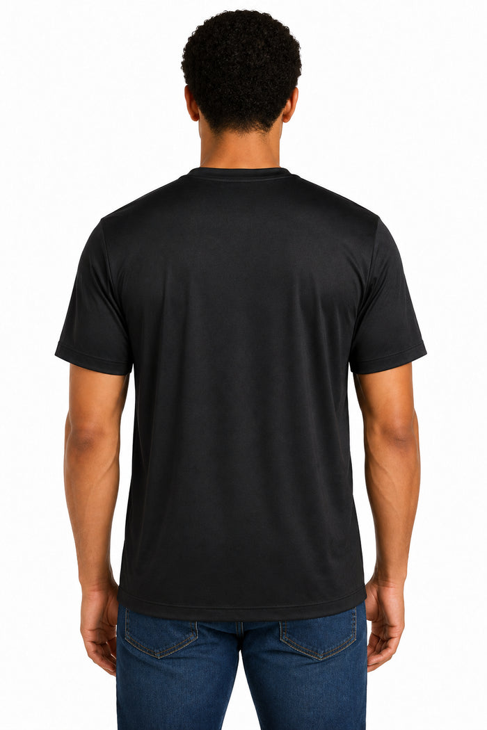 Outerstuff NFL Men's Pittsburgh Steelers Stadium Retro Short Sleeve Poly Tee Black