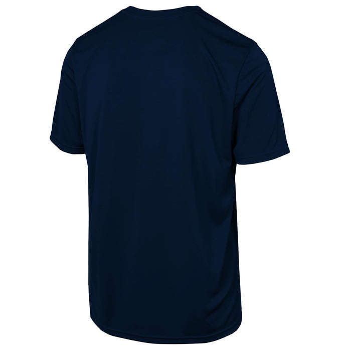 Outerstuff NFL Men's Pumped Up Short Sleeve Poly Tee, New England Patriots, Multi
