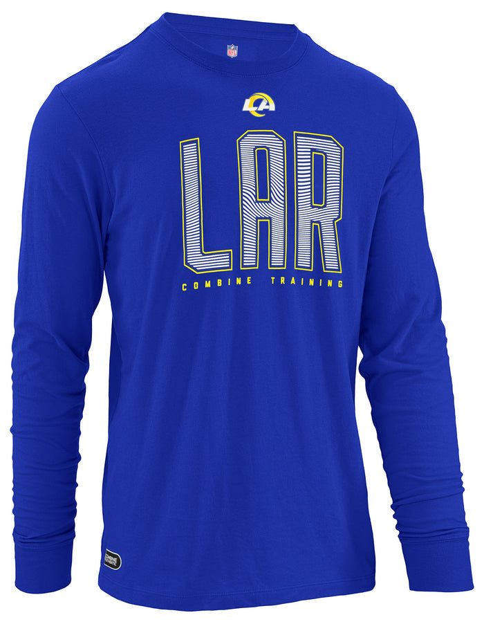 Outerstuff NFL Men's Record Setter Long Sleeve T-Shirt, Los Angeles Rams, Team Color