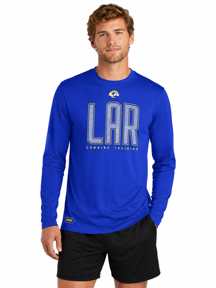 Outerstuff NFL Men's Record Setter Long Sleeve T-Shirt, Los Angeles Rams, Team Color
