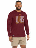 Outerstuff NFL Men's Record Setter Long Sleeve T-Shirt, Washington Commanders, Team Color