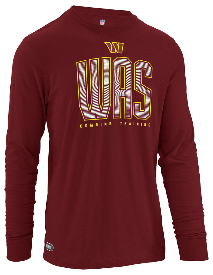 Outerstuff NFL Men's Record Setter Long Sleeve T-Shirt, Washington Commanders, Team Color