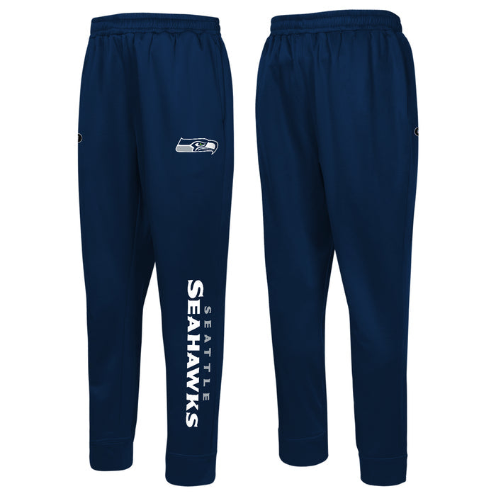 Outerstuff NFL Men's Seattle Seahawks Side Line Elastic Tech Jogger