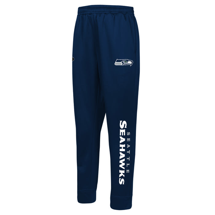 Outerstuff NFL Men's Seattle Seahawks Side Line Elastic Tech Jogger