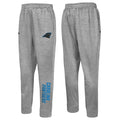 Outerstuff NFL Men's Side Line Elastic Tech Jogger, Carolina Panthers, Gray