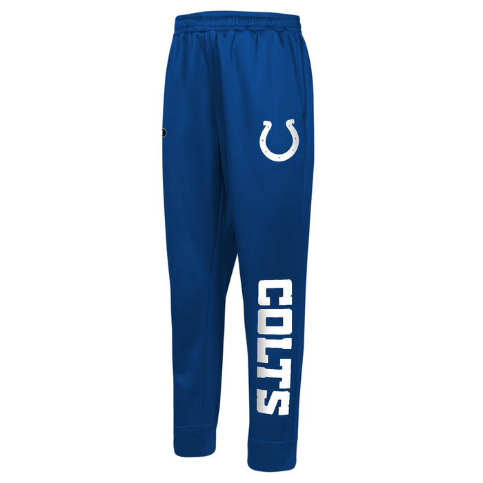 Outerstuff NFL Men's Side Line Elastic Tech Jogger, Indianapolis Colts, Team Color