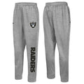 Outerstuff NFL Men's Side Line Elastic Tech Jogger, Las Vegas Raiders, Gray
