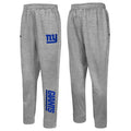 Outerstuff NFL Men's Side Line Elastic Tech Jogger, New York Giants, Gray