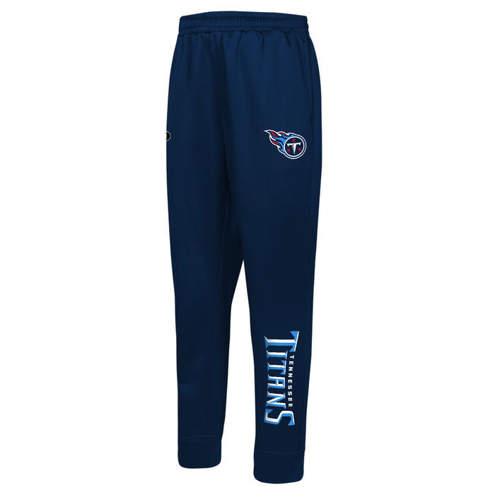 Outerstuff NFL Men's Side Line Elastic Tech Jogger, Tennessee Titans, Team Color