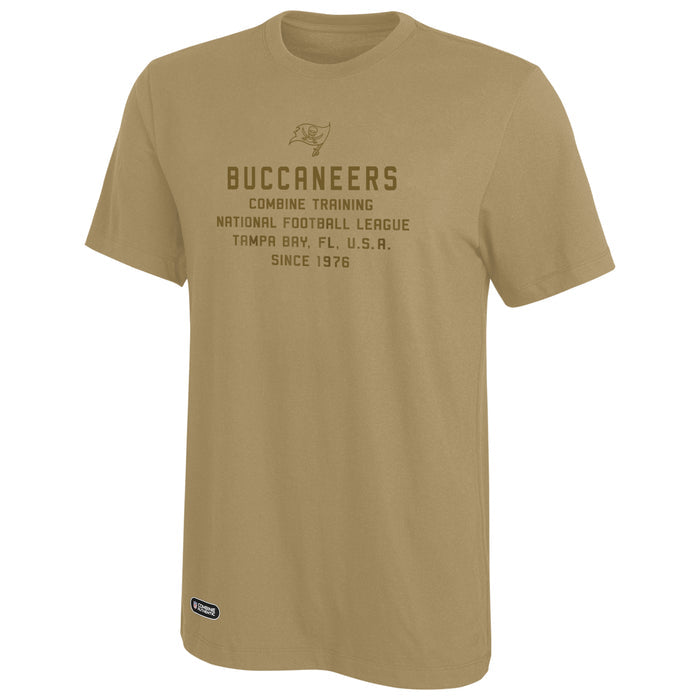 Outerstuff NFL Men's Spread Offense Short Sleeve Poly Tee, Officially Licensed Apparel, Tampa Bay Buccaneers, Multi