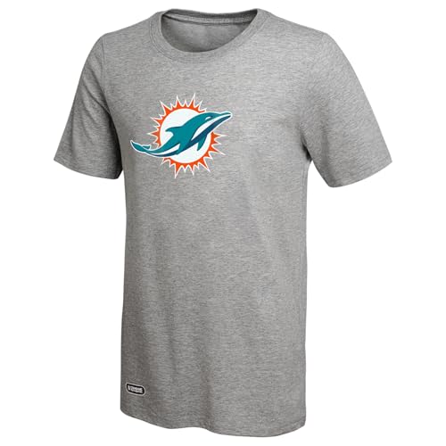Outerstuff NFL Men's Stadium Logo Short Sleeve Tee, Comfortable Fit, Official Licensed Gear, Jacksonville Jaguars, Grey