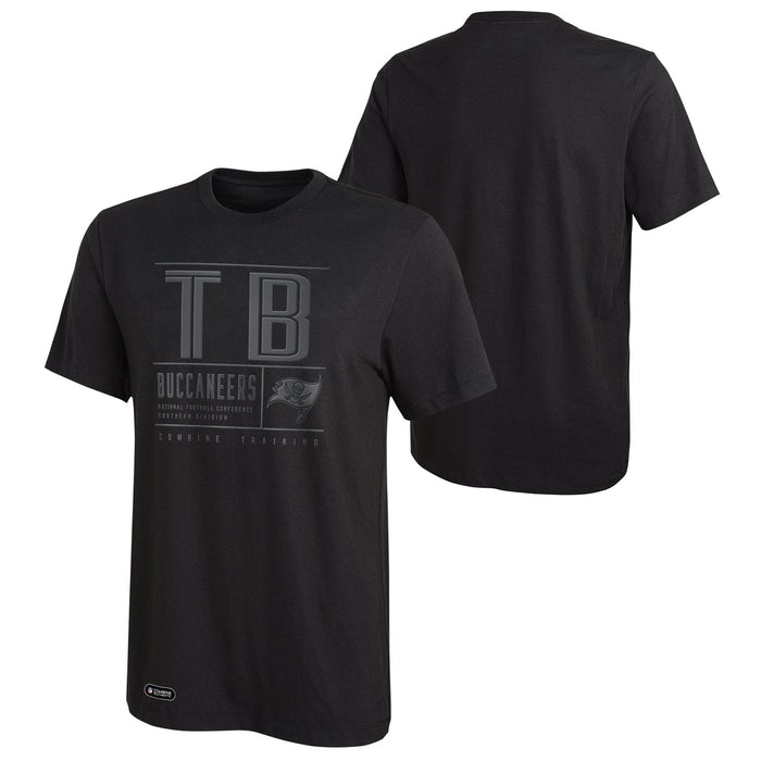 Outerstuff NFL Men's Tampa Bay Buccaneers Short Sleeve Tee Covert Black