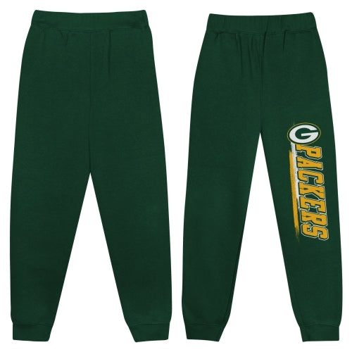 Outerstuff NFL Packers Boys 4-18 Fleece Pants