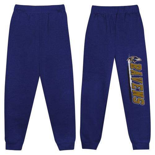 Outerstuff NFL Ravens Boys 4-18 Fleece Pants