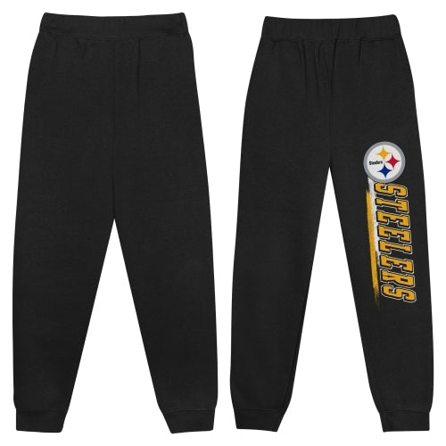 Outerstuff NFL Steelers Boys 4-18 Fleece Pants