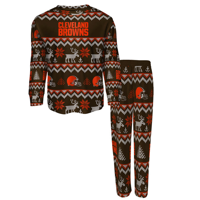 Outerstuff NFL Toddler Cleveland Browns Pajama Top and Bottom Set
