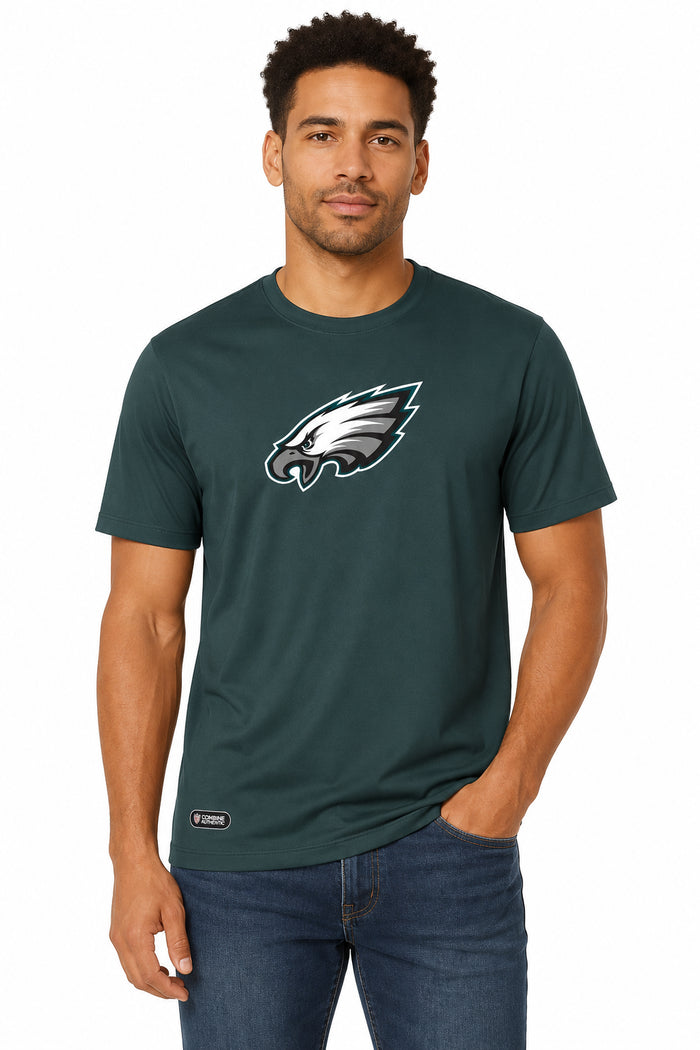 Outerstuff NFL Unisex Men's and Women's Primary Logo Short Sleeve Lightweight T-Shirt, Team Color, Philadelphia Eagles
