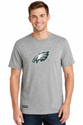 Outerstuff NFL Unisex Men's and Women's Primary Logo Short Sleeve Lightweight T-Shirt, Grey, Philadelphia Eagles
