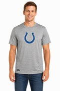 Outerstuff NFL Unisex Men's and Women's Primary Logo Short Sleeve Lightweight T-Shirt, Grey, Indianapolis Colts