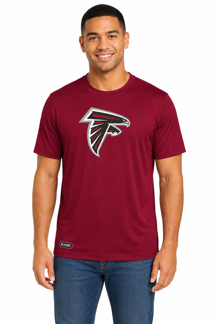 Outerstuff NFL Unisex Men's and Women's Primary Logo Short Sleeve Lightweight T-Shirt, Team Color, Atlanta Falcons