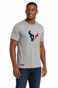 Outerstuff NFL Unisex Men's and Women's Primary Logo Short Sleeve Lightweight T-Shirt, Grey, Houston Texans