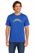 Outerstuff NFL Unisex Men's and Women's Primary Logo Short Sleeve Lightweight T-Shirt, Team Color, Los Angeles Chargers