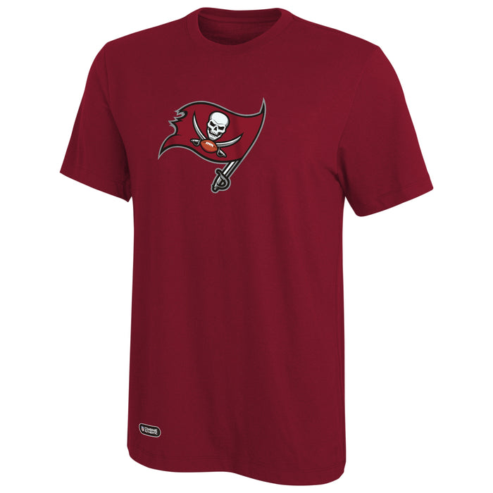 Outerstuff NFL Unisex Men's and Women's Primary Logo Short Sleeve Lightweight T-Shirt, Team Color, Tampa Bay Buccaneers