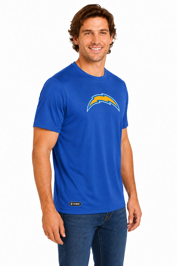 Outerstuff NFL Unisex Men's and Women's Primary Logo Short Sleeve Lightweight T-Shirt, Team Color, Los Angeles Chargers