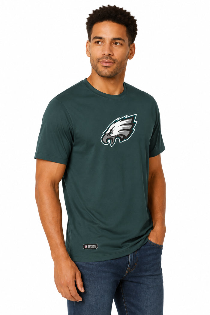 Outerstuff NFL Unisex Men's and Women's Primary Logo Short Sleeve Lightweight T-Shirt, Team Color, Philadelphia Eagles