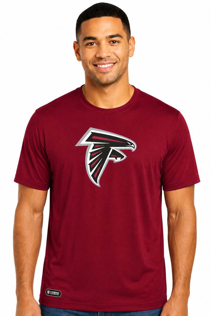 Outerstuff NFL Unisex Men's and Women's Primary Logo Short Sleeve Lightweight T-Shirt, Team Color, Atlanta Falcons