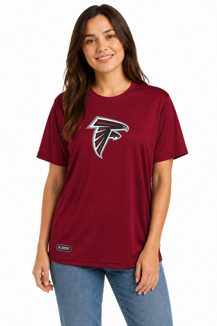 Outerstuff NFL Unisex Men's and Women's Primary Logo Short Sleeve Lightweight T-Shirt, Team Color, Atlanta Falcons