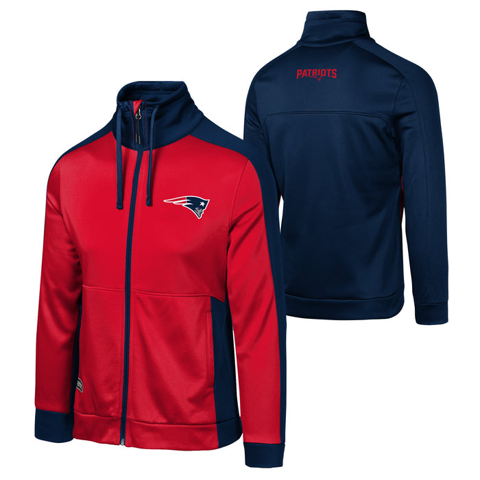 Outerstuff NFL Womens Speed Grip Fz High Mock Jacket, New England Patriots