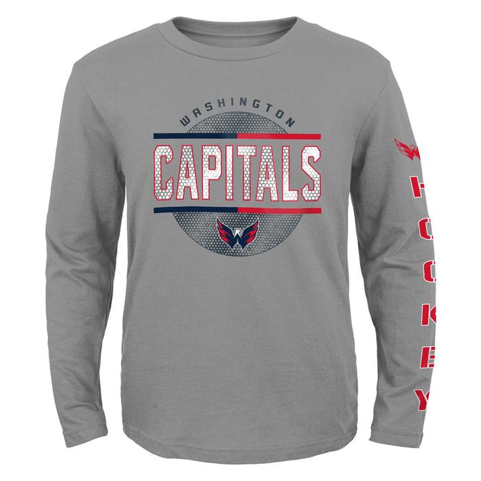 Outerstuff NHL Kids 4-7 and Youth Boys 8-20 Evolution Two Shirt Combo Pack, Washington Capitals, Team Color