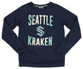 Outerstuff NHL Seattle Kraken Youth Boys Performance Fleece Crew Neck Pullover Long Sleeve Top