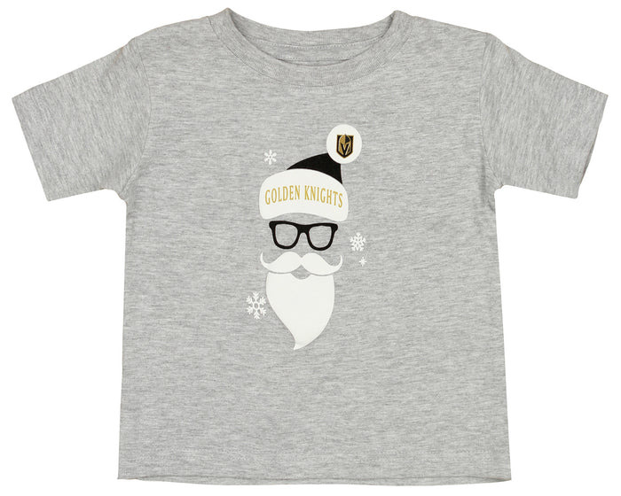 Outerstuff NHL Vegas Golden Knights Infant 12m-24m Santa Short Sleeve Tee, Grey